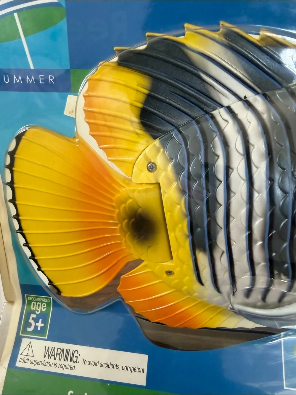 RAINBOW REEF FISH NIB Like Swim Ways Pool Toy Bed Bath and Beyond Vintage